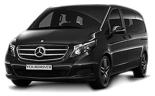 Mercedes V-Class driven by a chauffeur from Limhamns Hyrverk